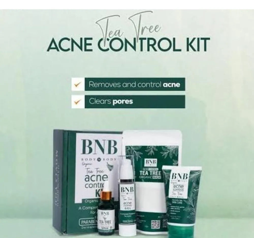 BNB Tea Tree Acne Control Facial Kit – Professional Skin Clearing & Brightening System