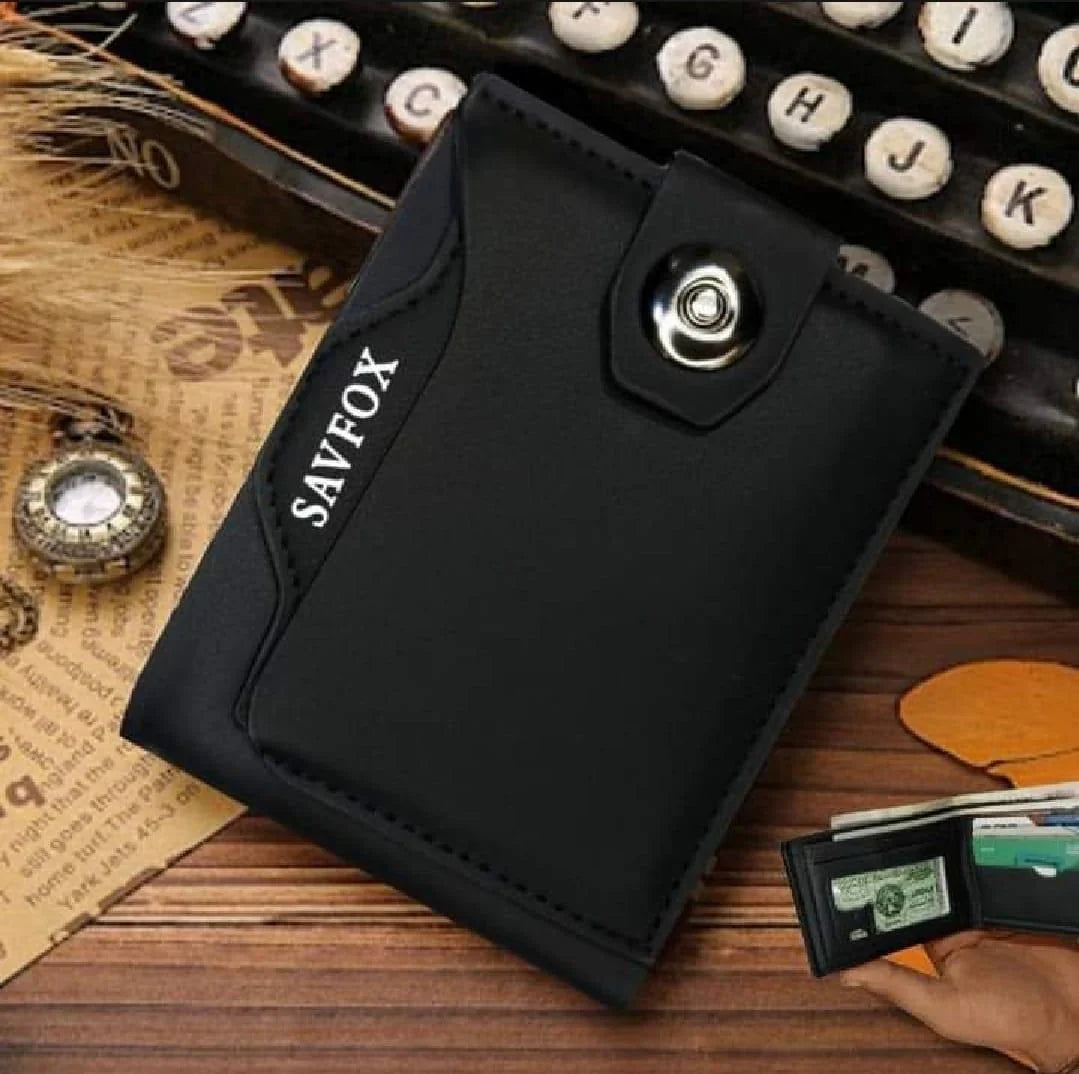 Men’s PU Leather Slim Wallet – Premium Bifold Design (Brown / Black / Beige)