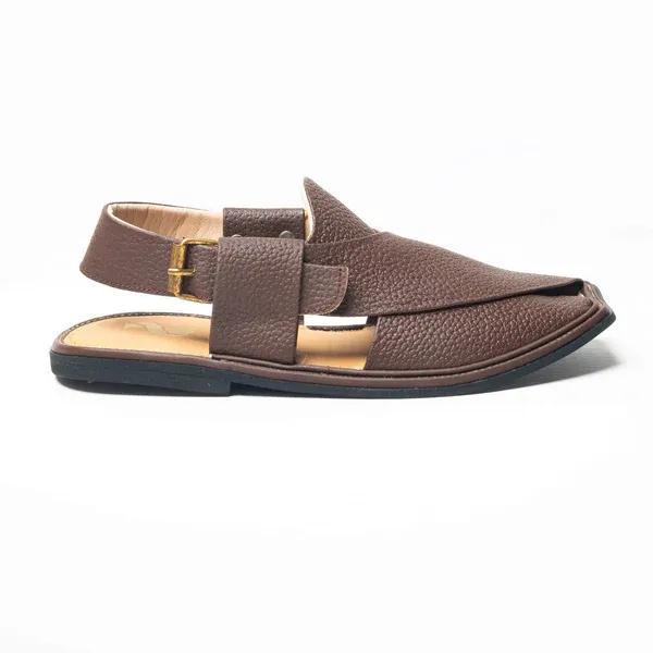 Men's PU Leather Plain Peshawari Chappal