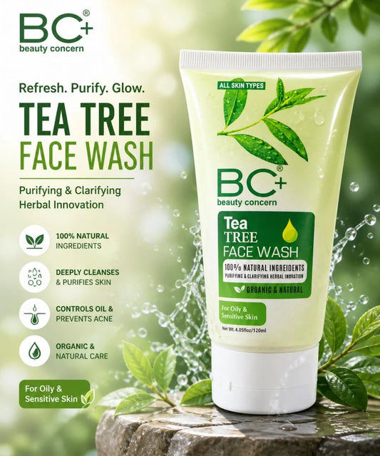 Tea Tree Face Wash Whitening Brightening Acne Scar Removal