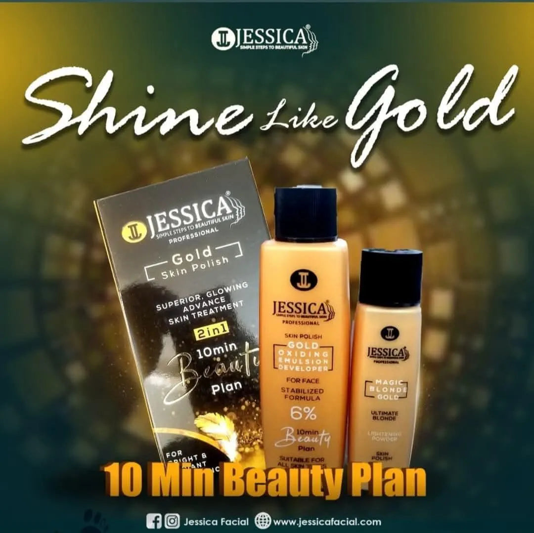 Jessica 24K Gold 2 in 1 Skin Polish & Activator – Luxury Glow Treatment (120ml)
