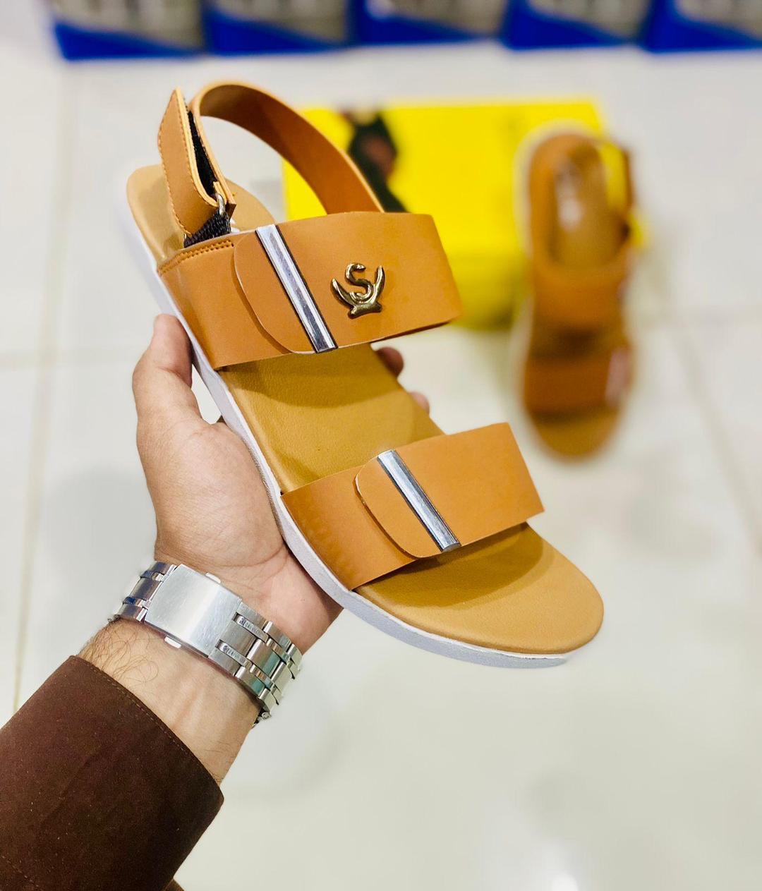 Lightweight Casual Men's Rexine Sandals - Available in Multiple Sizes