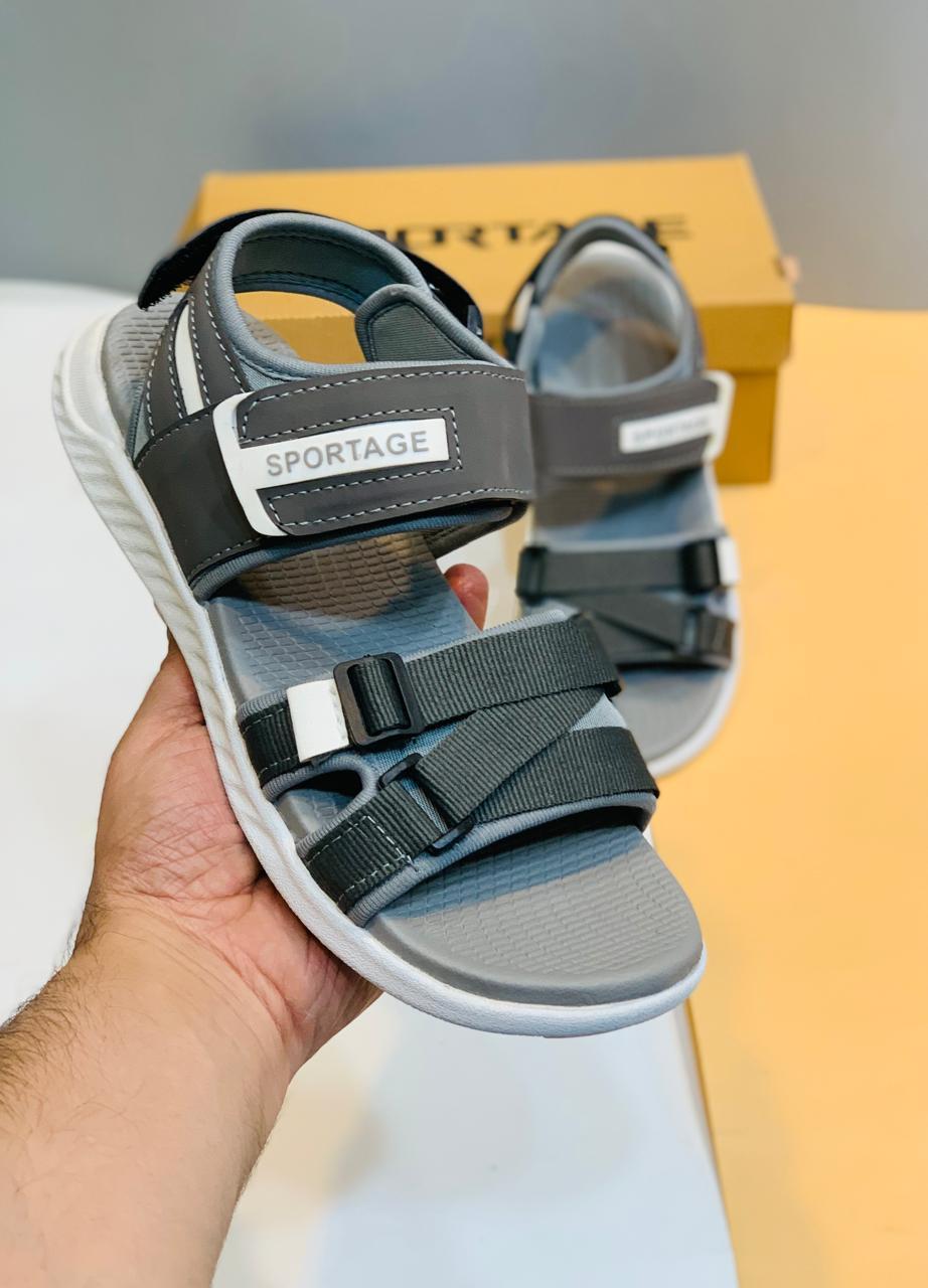 Men's Grey Casual Lightweight Sandals Size 6-11