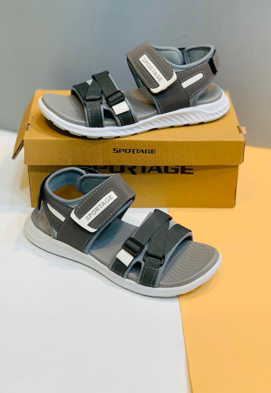 Men's Grey Casual Lightweight Sandals Size 6-11