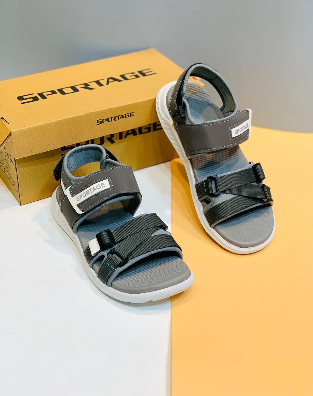 Men's Grey Casual Lightweight Sandals Size 6-11